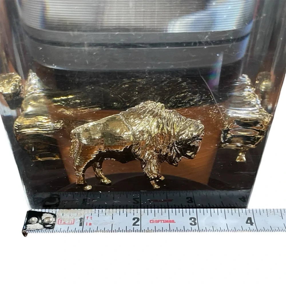 Golden Buffalo Bookends